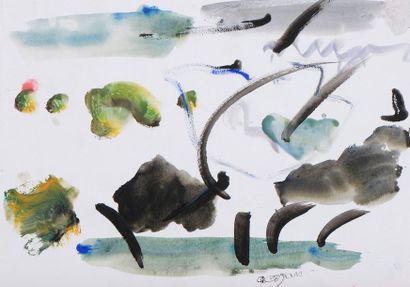 null COJAN Aurel (1914-2005),

Champ et arbres

Aquarelle sur papier, signé en bas...