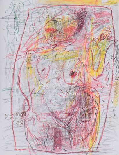 null COJAN Aurel (1914-2055),

Femme nue dans un rectangle

Pastel gras sur papier,...