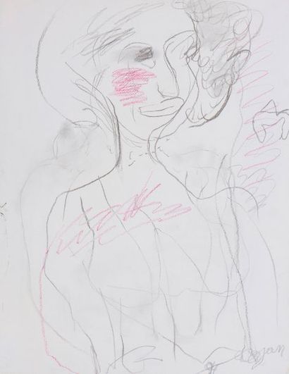null COJAN Aurel (1914-2005),

Buste de femme aux joues rouges

Pastel et aquarelle...