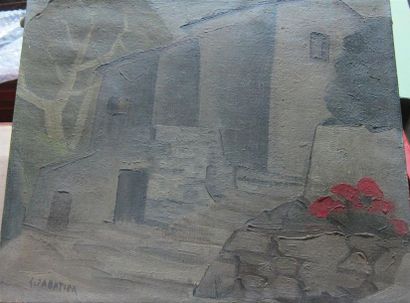null Léon SABATIER (1891 - 1965),

"Rue de village aux fleurs rouges"

huile sur...