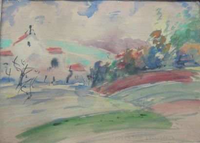 null Francis Morton JOHNSON (1878 - 1931)

"Village dans les collines"

aquarelle,...