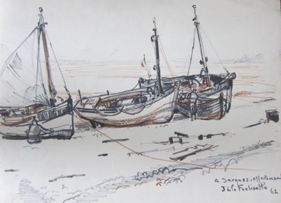 null Jacques CARTIER (1907-2001) [4]

"Vues de la mer"

Lot de trois petites aquarelles...