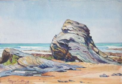 null Jacques CARTIER (1907-2001) [4]

"Vues de la mer"

Lot de trois petites aquarelles...
