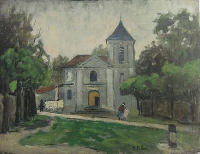 null Maurice FALLIES (1883 - 1965) [2]

-"Eglise"

Huile sur toile collée sur carton,...