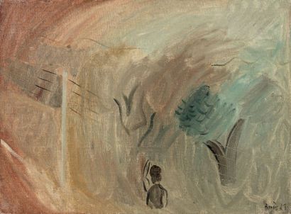 Francisco BORES (1898-1972) 
Paysage du midi,1929
Huile sur toile, signée et datée...