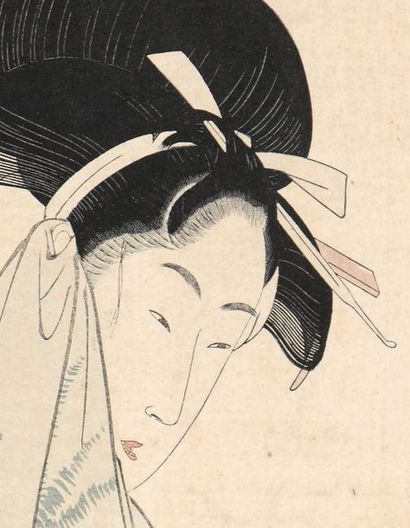 Kitagawa Utamaro (1753?-1806) 
Oban tate-e, de la série Fûryû goyô no matsu, le pin...