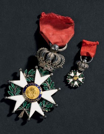 null Croix de chevalier de l'ordre de la Légion d'honneur en argent, émaillée, modèle...