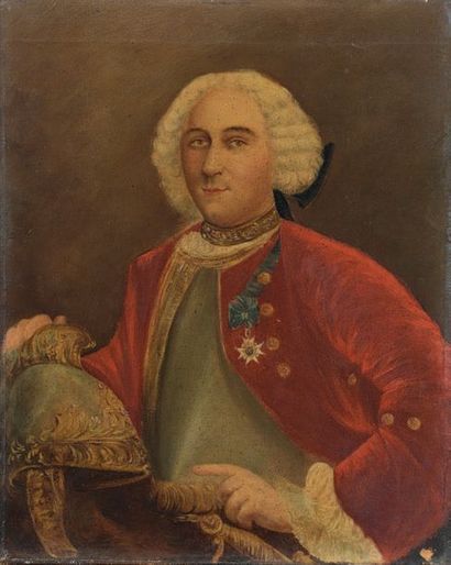 École FRANÇAISE de la fin du XVIIIe siècle Portrait de Monsieur le comte de Lavit,...
