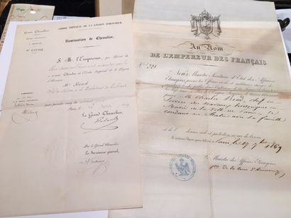 [READ Louise] 
Ensemble de divers documents. De 1861 à 1901; formats divers: — Reçu...