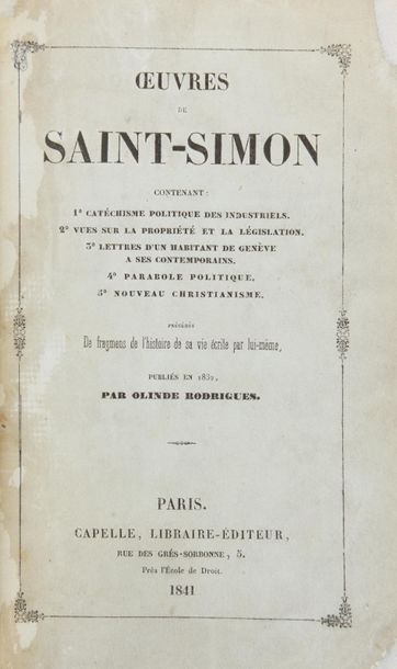 SAINT-SIMON, Comte de