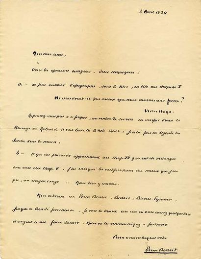 BENOIT Pierre [Albi, 1886 - Ciboure, 1962], romancier français 
Ensemble de 45 lettres...