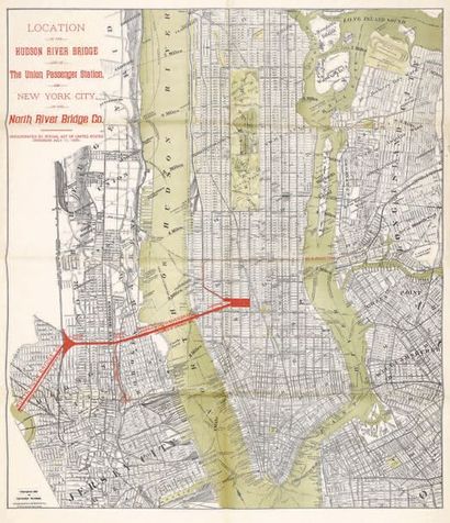 null EIFFEL - STATUE DE LA LIBERTÉ À NEW YORK.
Plans d'architectes de juillet 1882,...