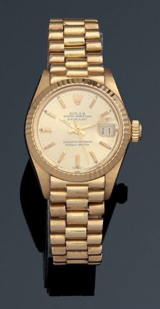 ROLEX Oyster Perpetual Datejust. Réf. 6917. N° série 6316828. Vers 1981
Montre bracelet...