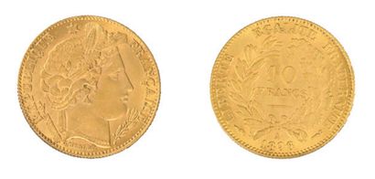 IIIe République, 10 francs Cérès, 1896 Paris.
G.1016...