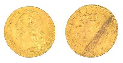 null Louis XV, louis d'or au bandeau, 1753, 2d semestre, Paris, trésor de la rue...