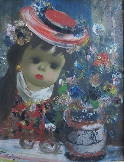 null Jean CALOGERO (1922-2001)

Jeune fille regardant un vase de fleurs

Huile sur...