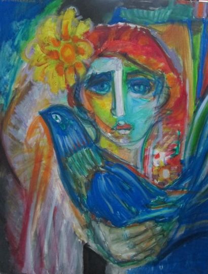 null Maurice DER MARKARIAN (1928-2002)

Femme et oiseau bleu

Huilme sur toile, signée...