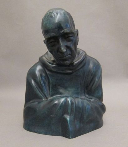 null Gaston HAUCHECORNE (1880-1945)

Buste de moine

Epreuve en bronze de patine...