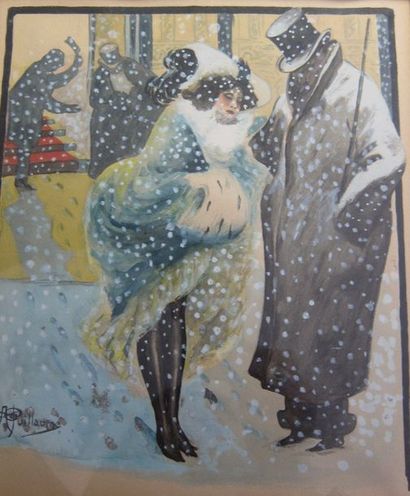 null Albert Paul GUILLAUME (1873-1942)

Couple élégant sous la neige

Aquarelle,...