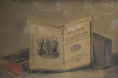 null Emile VAQUEZ (1841-1900)

Nature morte aux livres. 

Aquarelle et lavis d'encre...