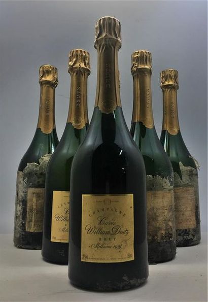 null 6 bouteilles de Champagne Deutz Cuvée William Deutz Millésime 1998.
3 étiquettes...