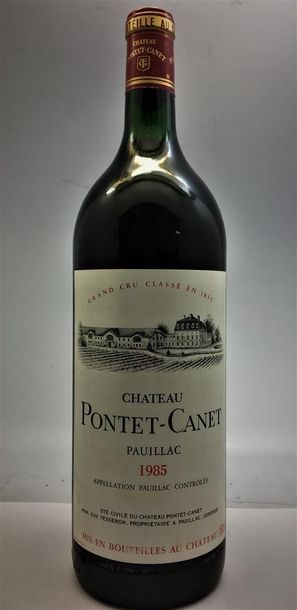 null 1 magnum de Château Pontet-Canet, Grand Cru Classé en 1855, Pauillac 1985.
Base...