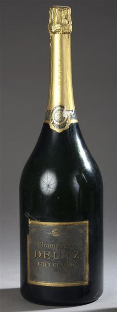 null 3 jéroboams de Champagne Deutz dont 1 Brut Classic (étiquette légèrement sale...