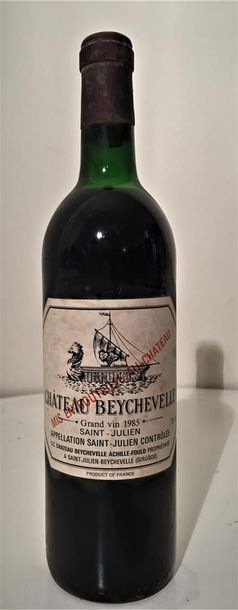 null 2 bouteilles dont 1 de Château Lynch-Bages, Grand Cru Classé, Pauillac 1975...