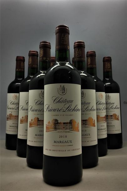 null 10 bouteilles de Château Prieuré-Lichine, Grand Cru Classé en 1855, Margaux...