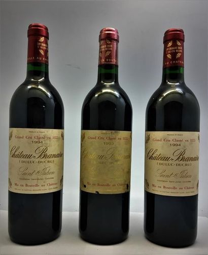 null 4 bouteilles dont 2 Château Branaire- Ducru (Duluc-Ducru), Grand
Cru Classé...