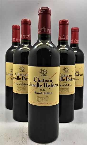 null 6 bouteilles de Château Léoville-Poyferré, Grand Cru Classé du Médoc en 1855,...