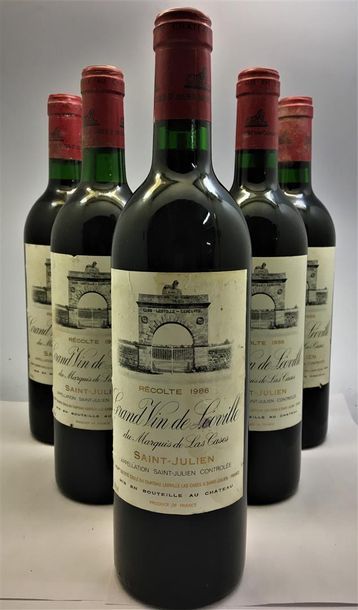 null 8 bouteilles du Grand Vin de Léoville du Marquis de Las Cases, Saint- Julien...