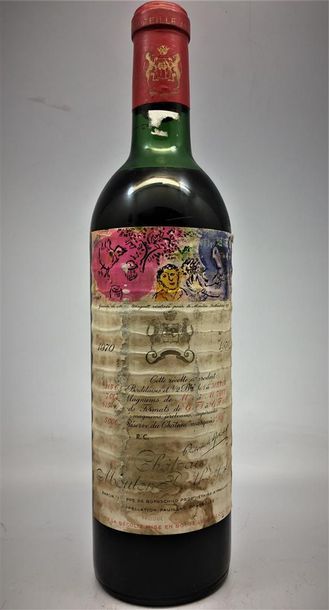 null 9 bouteilles de Château Mouton-Rothschild, Pauillac dont 8 du millésime 1972...