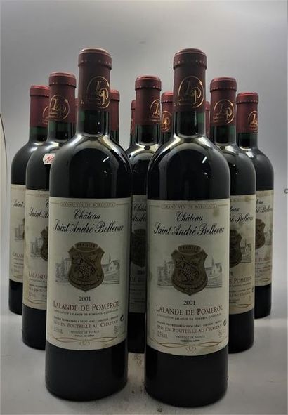 null 12 bouteilles de Château Saint-André de Bellevue Lalande-de-Pomerol 2001.
8...