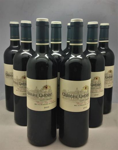null 9 bouteilles de Château Laroze Saint-Émilion Grand Cru Classé 2005, en caisse...