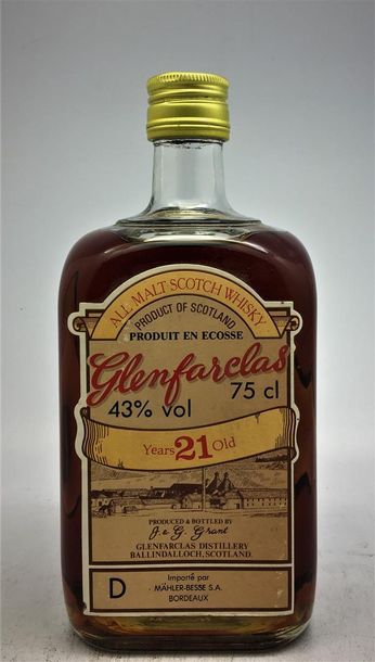null 1 bouteille de Glenfarclas 21 Years Old All Malt Schotch Whisky.
Produced &...