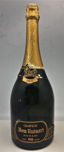 null 1 magnum de Champagne Dom Ruinart Blanc de Blancs Millésime 1988.
Étiquette...