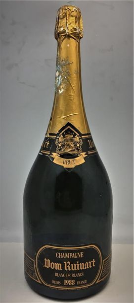 null 1 magnum de Champagne Dom Ruinart Blanc de Blancs Millésime 1988.
Étiquette...
