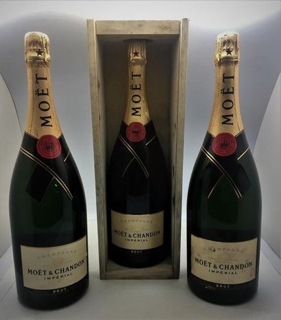 3 magnums de Champagne Moet & Chandon Brut...