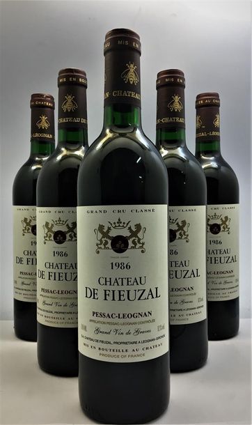 null 6 bouteilles de Château de Fieuzal Pessac-Léognan Grand Cru Classé 1986, en...