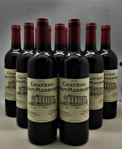 null 12 bouteilles de Château Haut-Marbuzet Saint-Estèphe 2015, en caisse bois d'origine.
1...