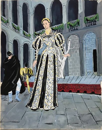 DUPONT Jacques [Chatou, 1909 - Paris, 1978], peintre français, il réalisa des peintures...