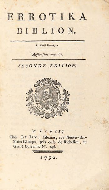 null Curiosa/[MIRABEAU (Honoré-Gabriel Riqueti de)].
Errotika biblion. Seconde édition....