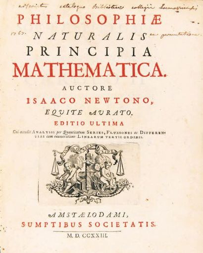 NEWTON Isaac. Philosophiae naturalis principia mathematica [...]. Amstaelodami, sumptibus...