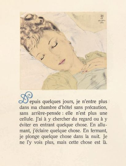 Foujita/GIRAUDOUX (Jean). Combat avec l'image. Paris, Éditions Émile-Paul Frères,...