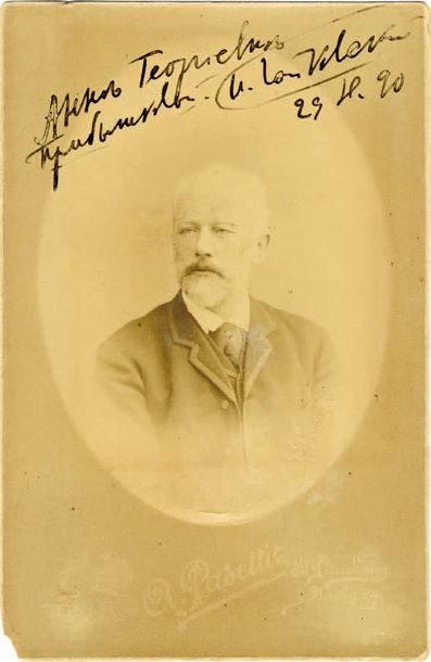 TCHAIKOVSKI Piotr Ilitch [Votkinsk, 1840 - Saint-Pétersbourg, 1893], compositeur...