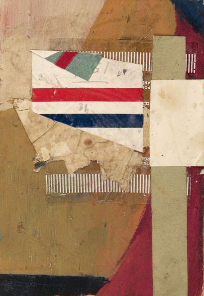 Kurt SCHWITTERS (1887-1949) White Square, 1947
Dessin Merz - collage, papier sur...