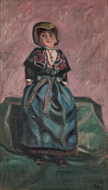 Jean PUY (1876-1960) Poupée savoyarde, 1919
Huile sur toile, signée et datée 1919...