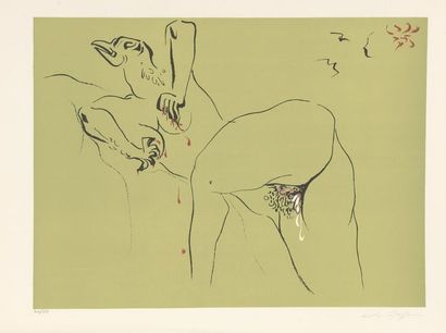 André MASSON (1896-1987) Mythologie sexuelle. Lithographie. Format de l'album: 600...