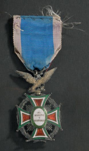 null Croix de chevalier de l'ordre de Notre-Dame de la Guadalupe en vermeil, émaillée,...